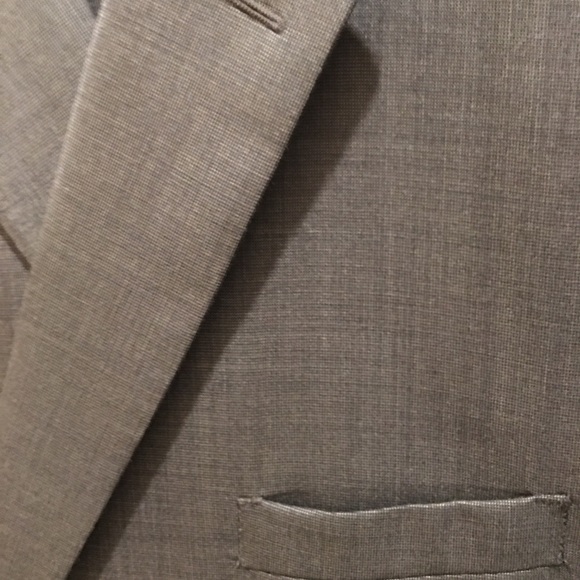 56R, charcoal, 51” waist w/ Len 30” pants w/ 3/4 satin lining + cuffs, 100% wool - Picture 2 of 5